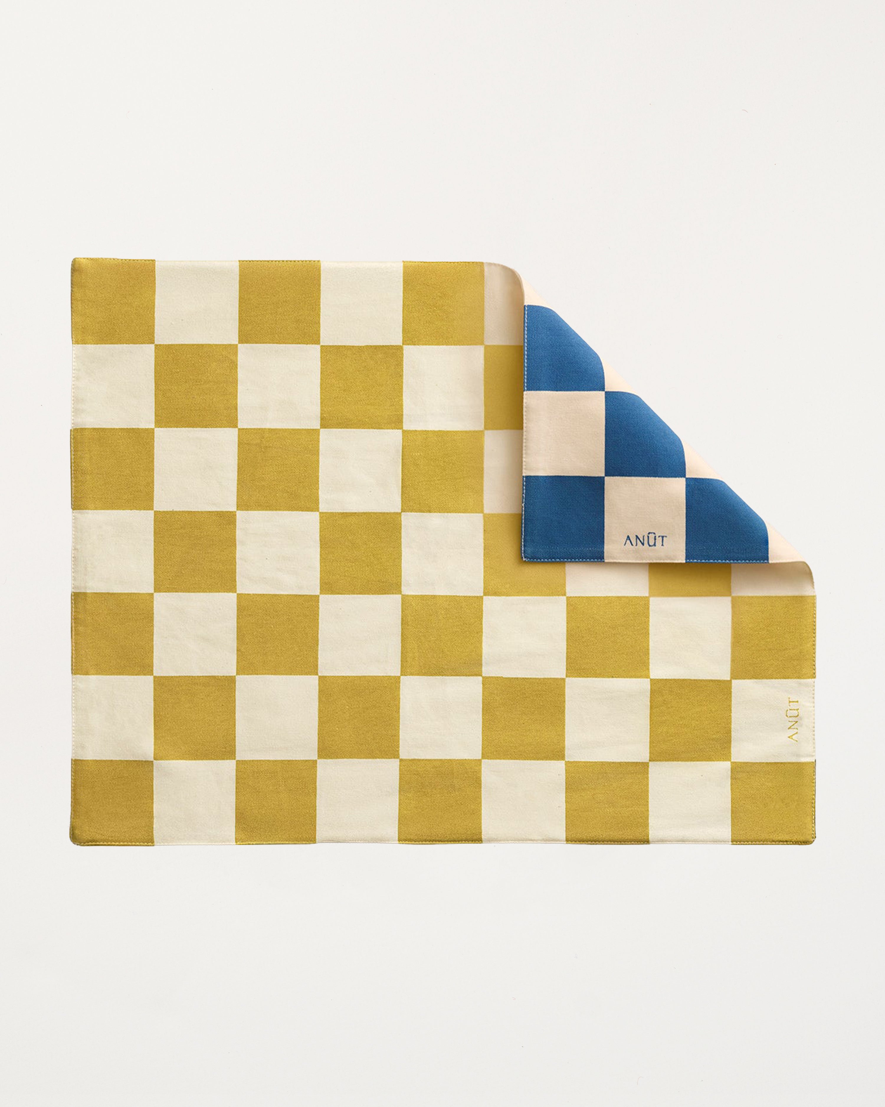 Cleo Cotton Placemat (Set of 6) Amber/Blue