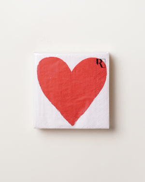 Cocktail Napkin Heart