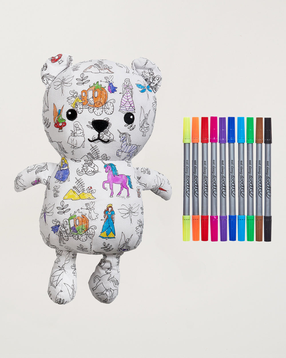 Colour-in Fairytale Artie Bear