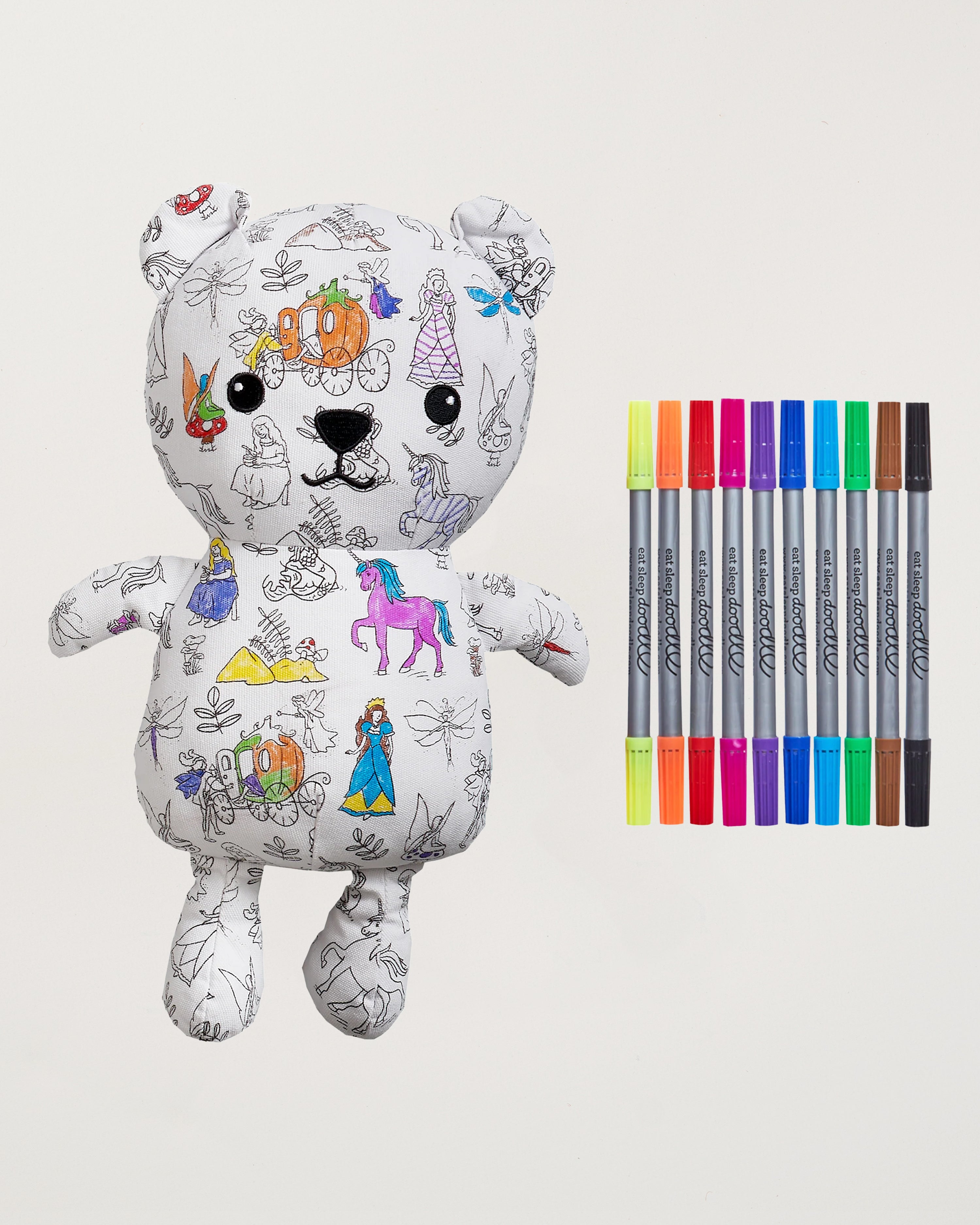 Colour-in Fairytale Artie Bear