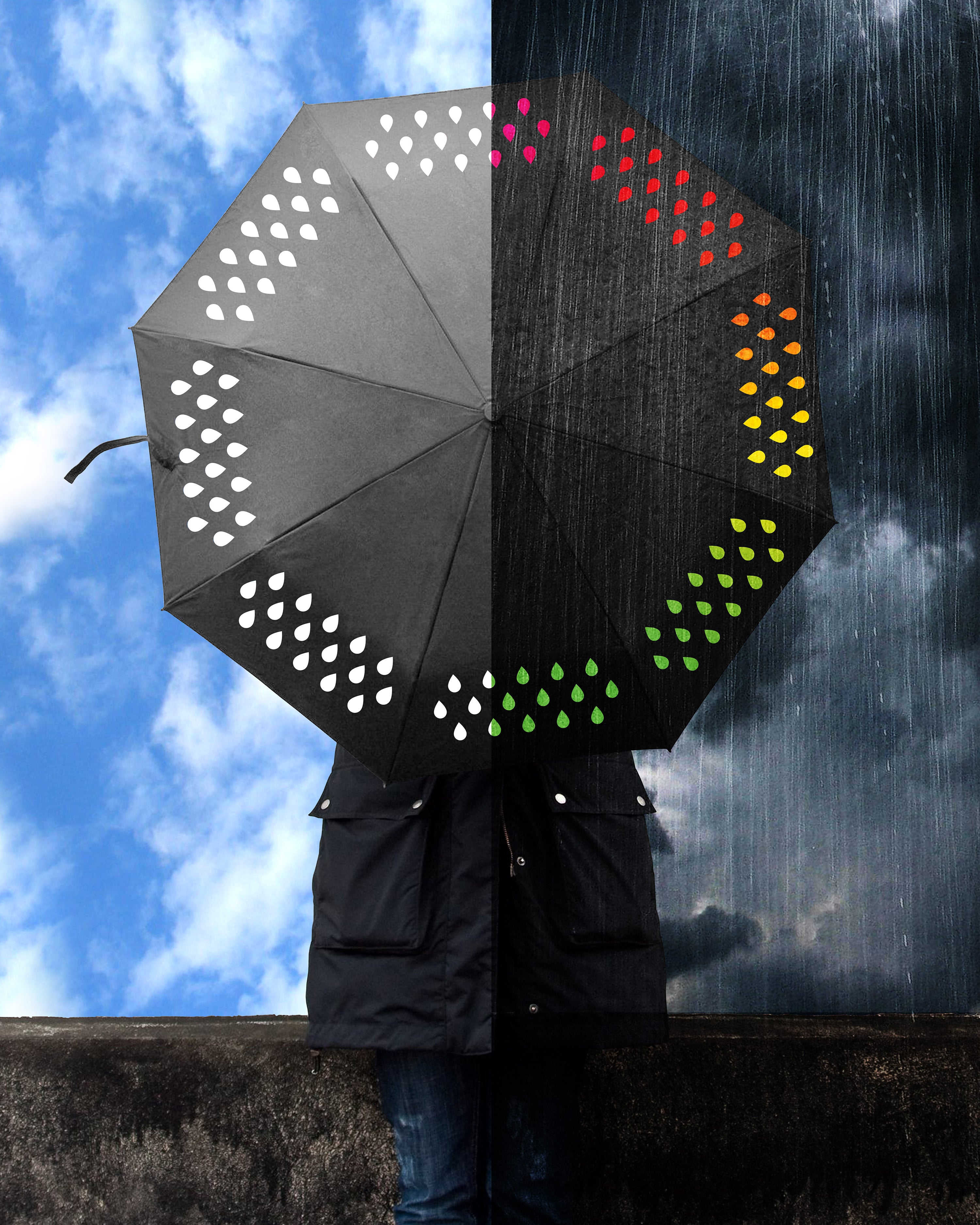 Colour Change Umbrella