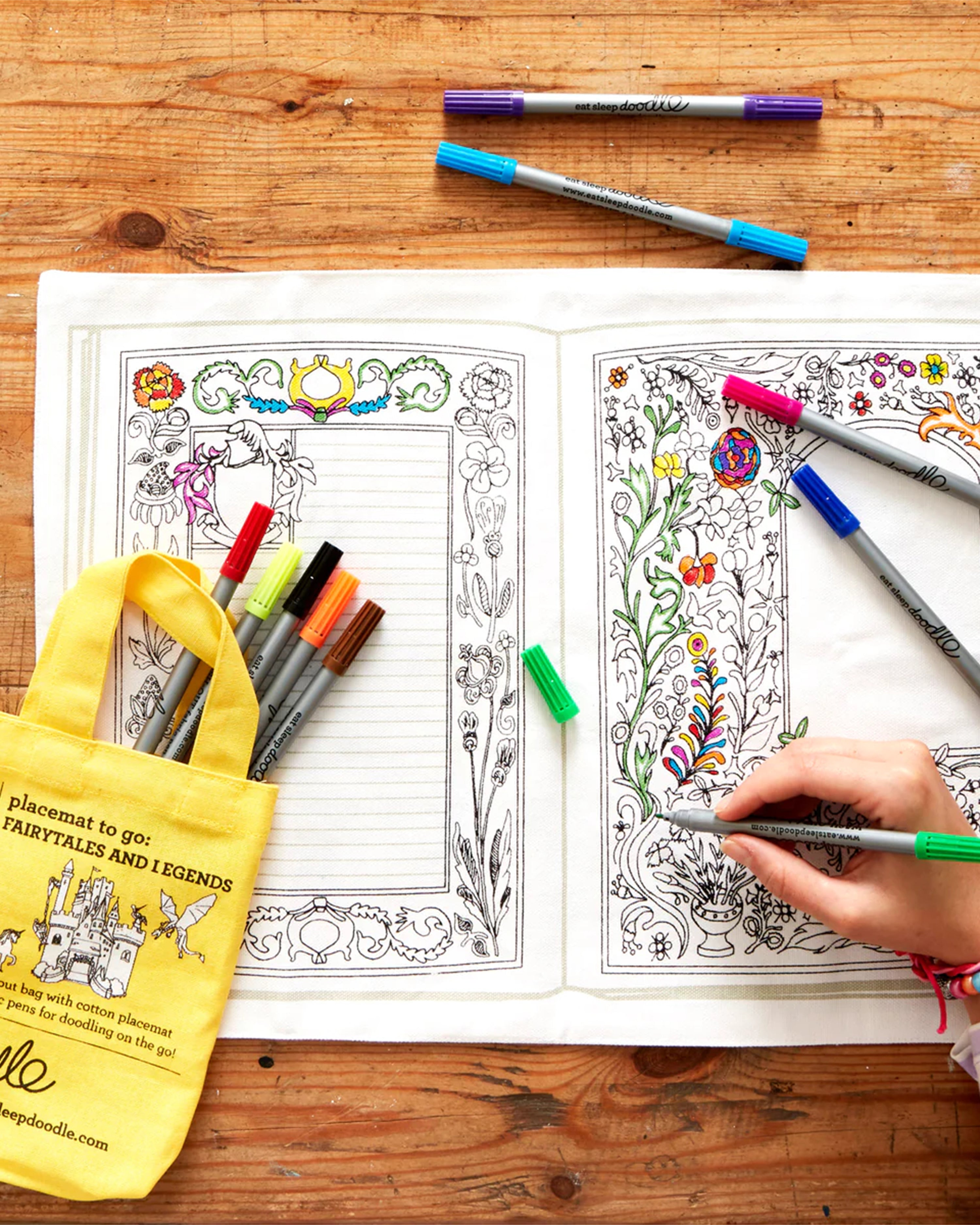 Colour in Placemat/Fairytales