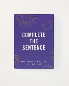 Complete The Sentence