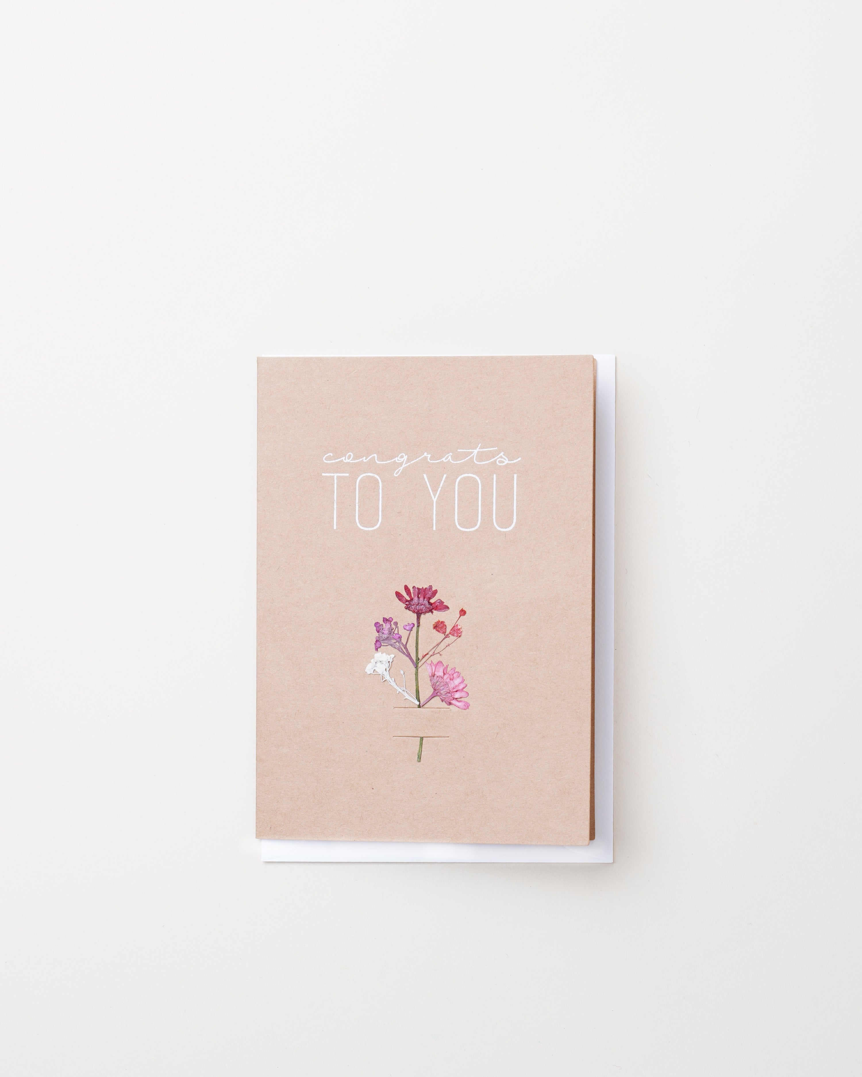 Congrats Flower Card