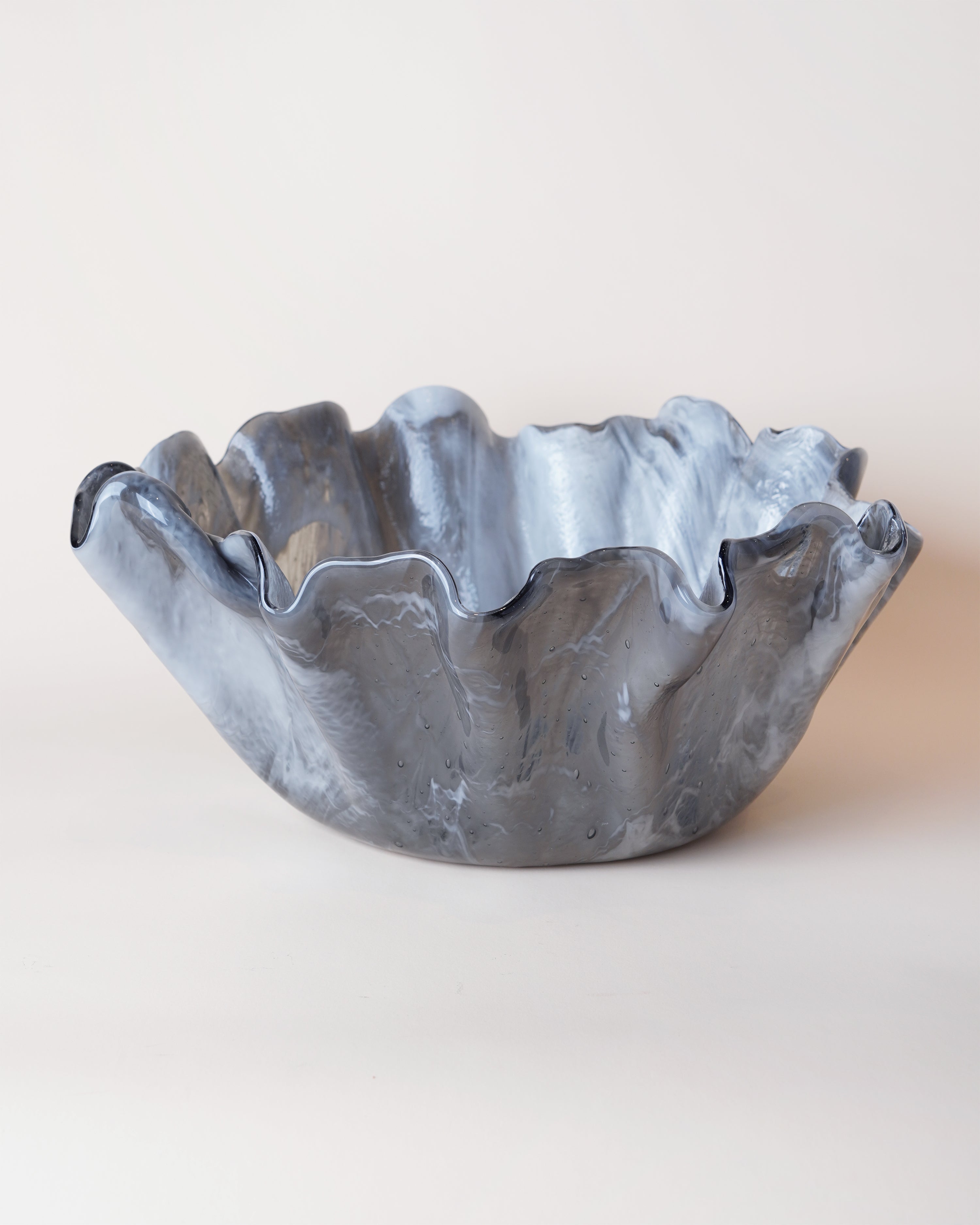 Corolla Bowl Marble Grey D40cm
