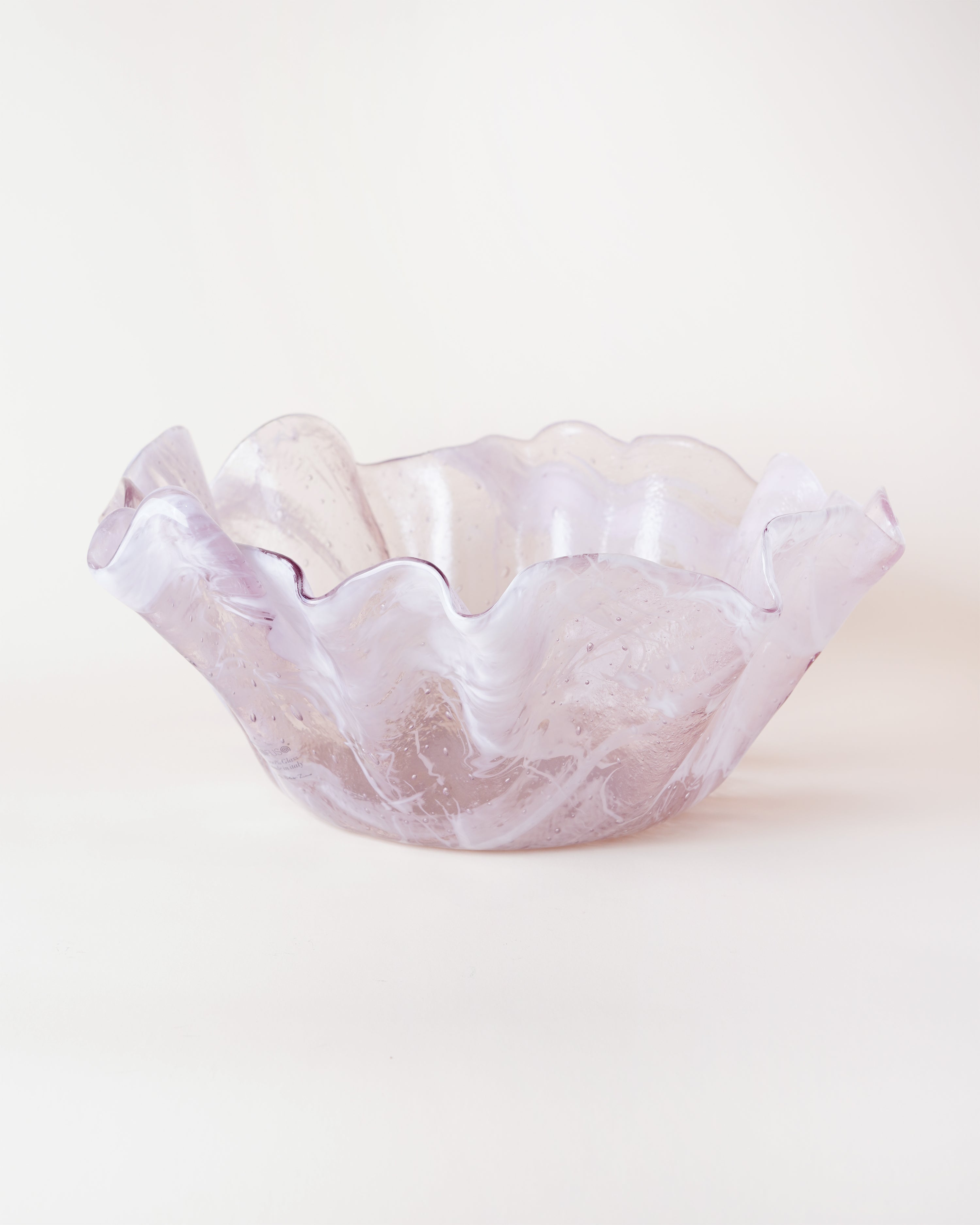 Corolla Bowl Marble Pink D40cm