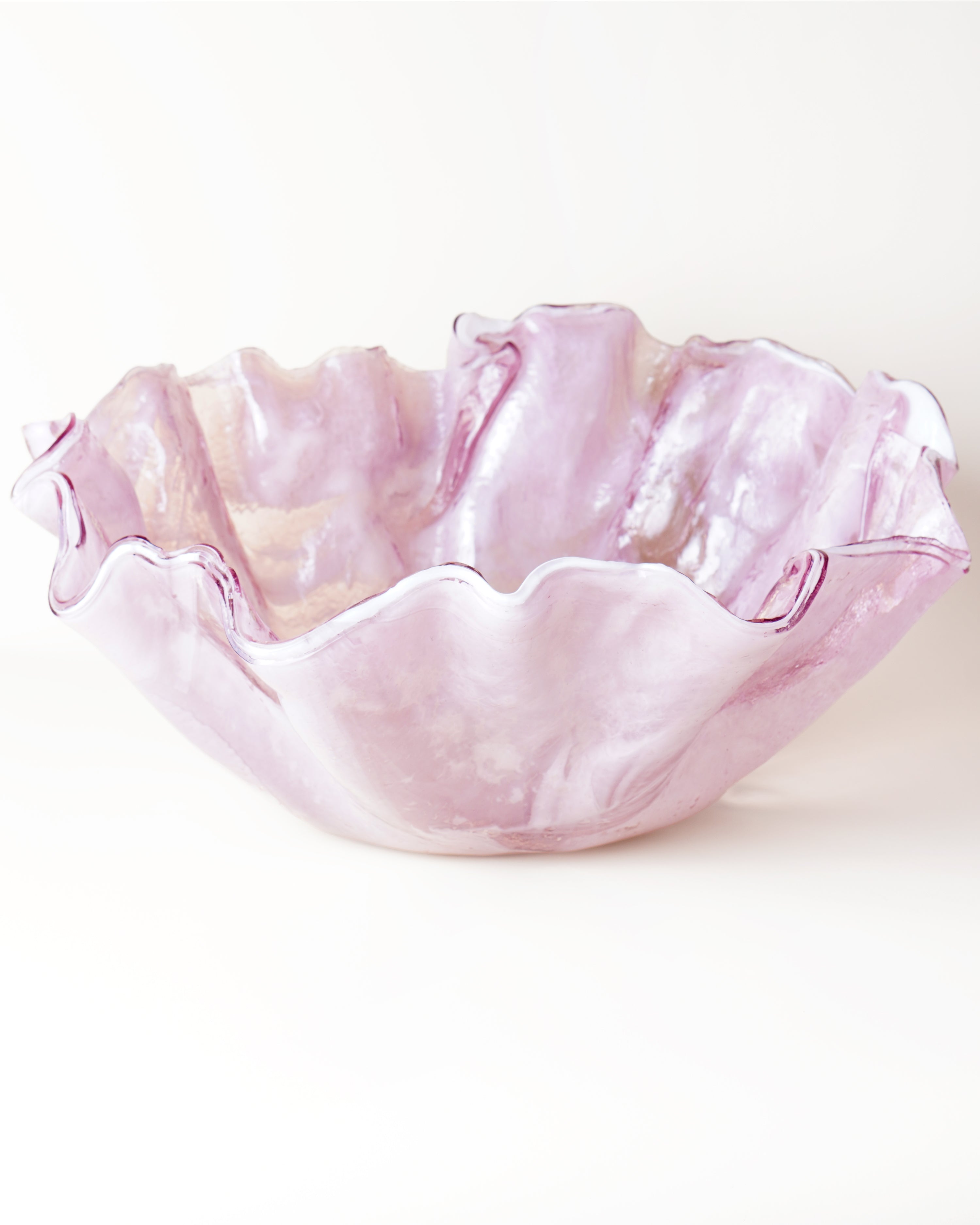 Corolla Bowl Marble Pink D55cm