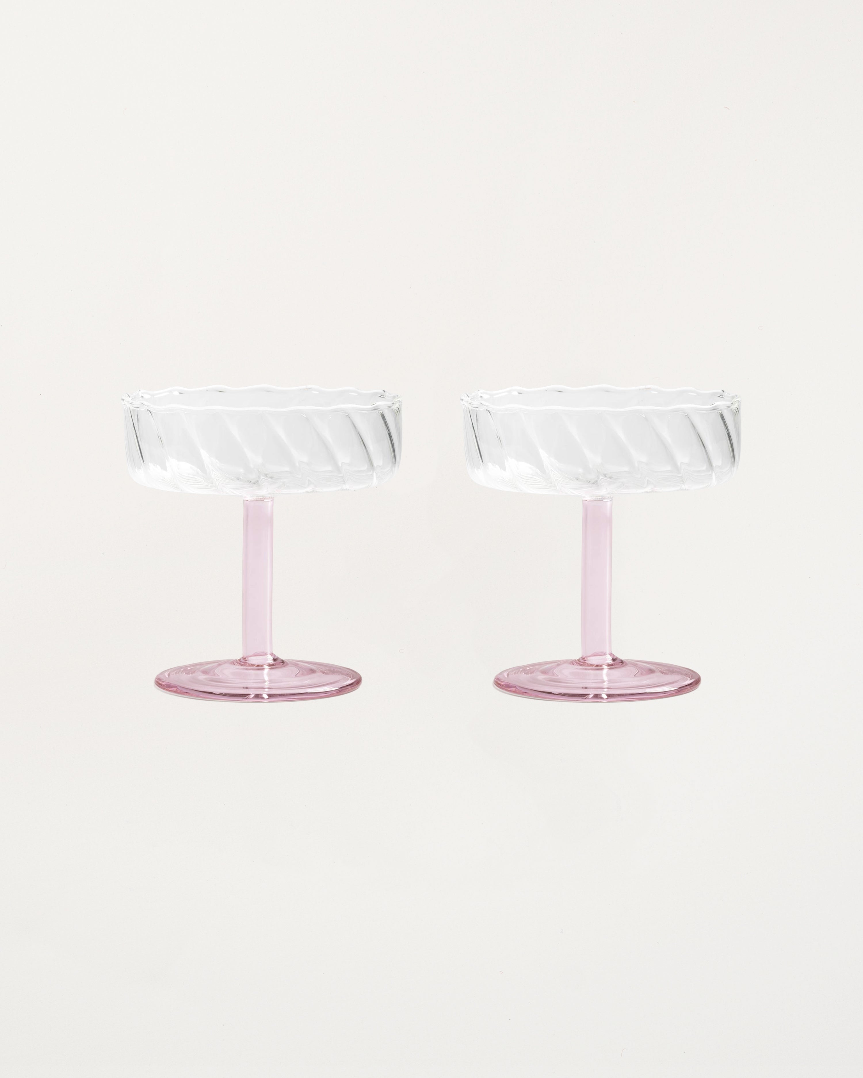 Coupe Twirl Pink Set of 2
