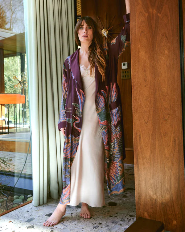 Crane Plum Gown