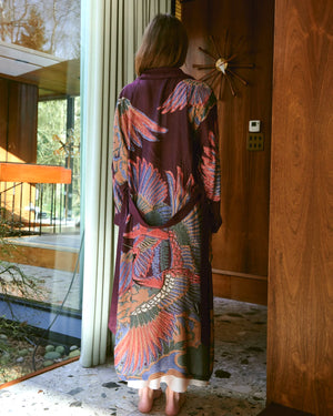 Crane Plum Gown