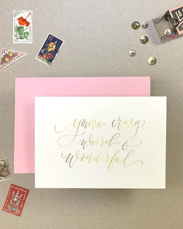 Crazy & Wonderful Greetings Card
