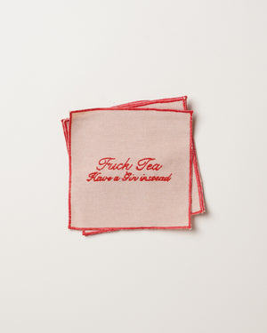 Cream Set of 4 Cocktail Napkins