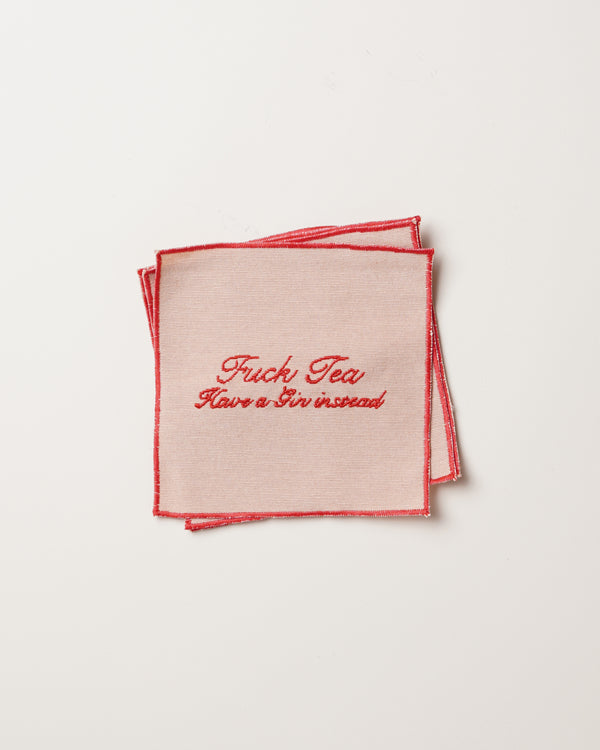 Cream Set of 4 Cocktail Napkins