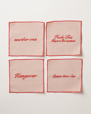 Cream Set of 4 Cocktail Napkins