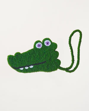 Crocodile Beaded Coin Purse