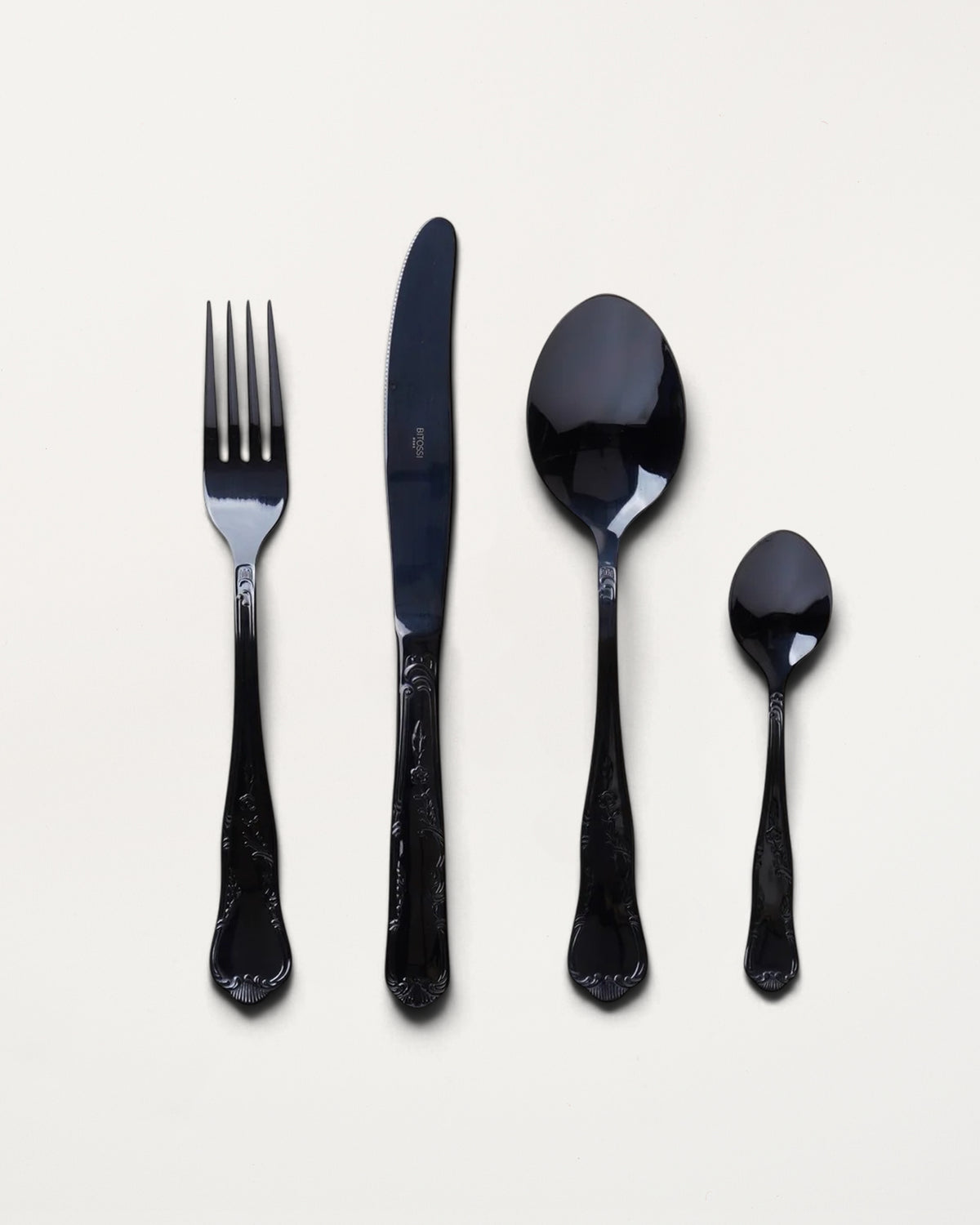 Cutlery Set 24 Pieces Black