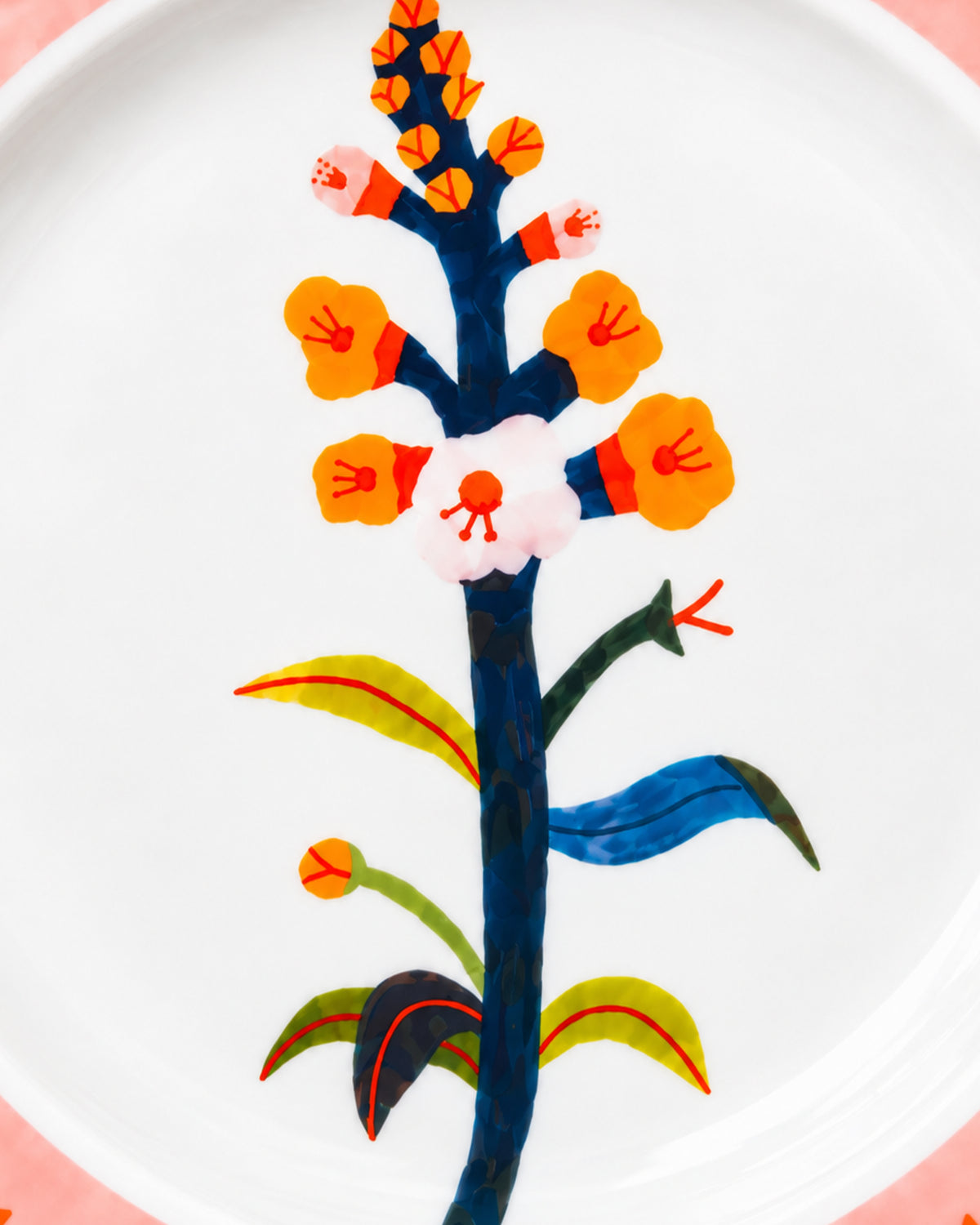 Dessert Plate Botanica Pink D20.5cm