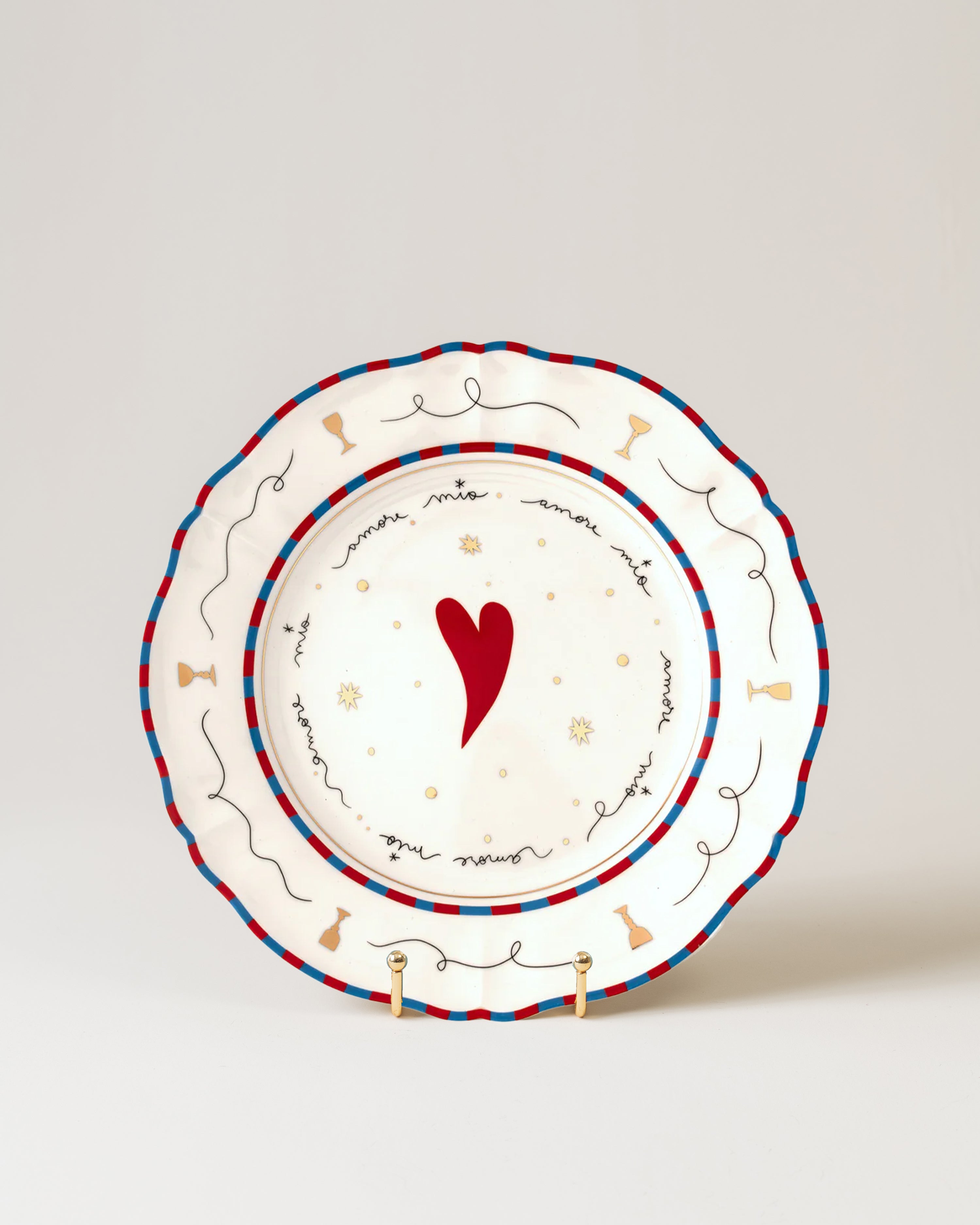 Dinner Plate Heart D26.5cm