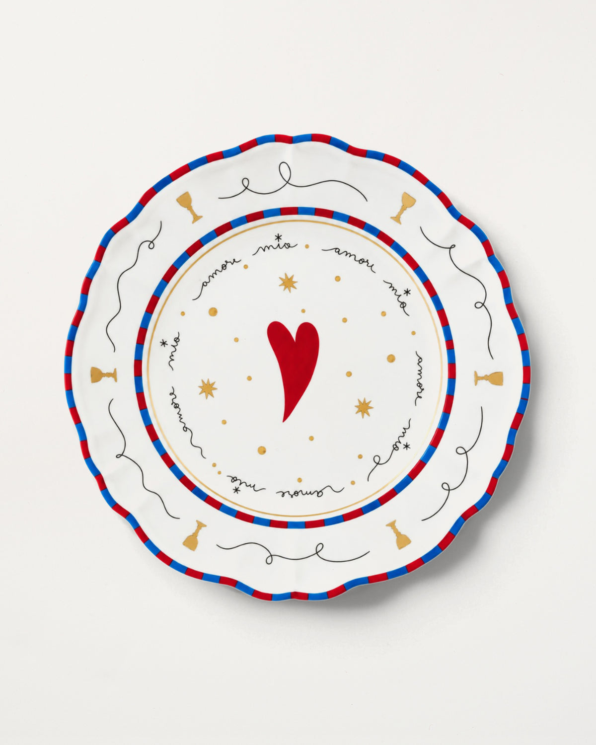 Dinner Plate Heart D26.5cm