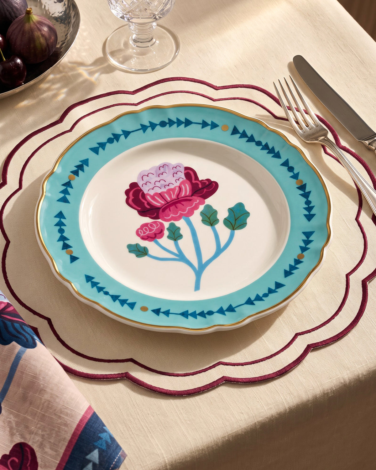 Dinner Plate Botanica Blue D26.5cm