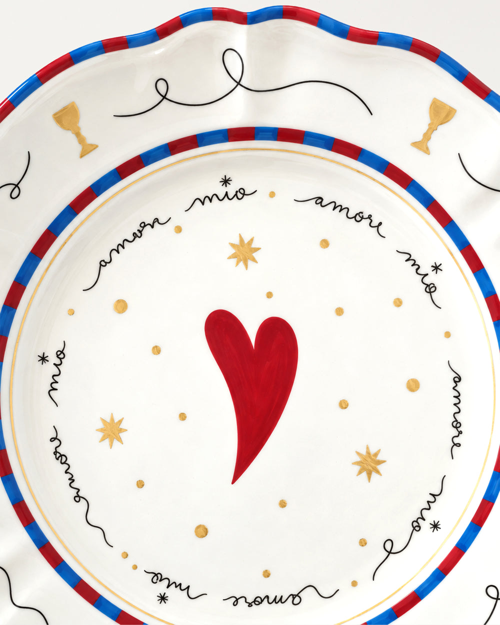 Dinner Plate Heart D26.5cm