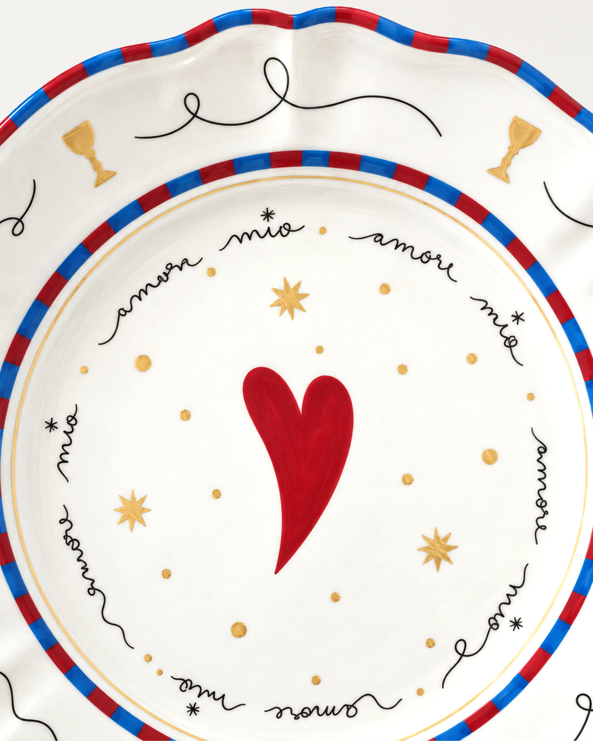 Dinner Plate Heart D26.5cm