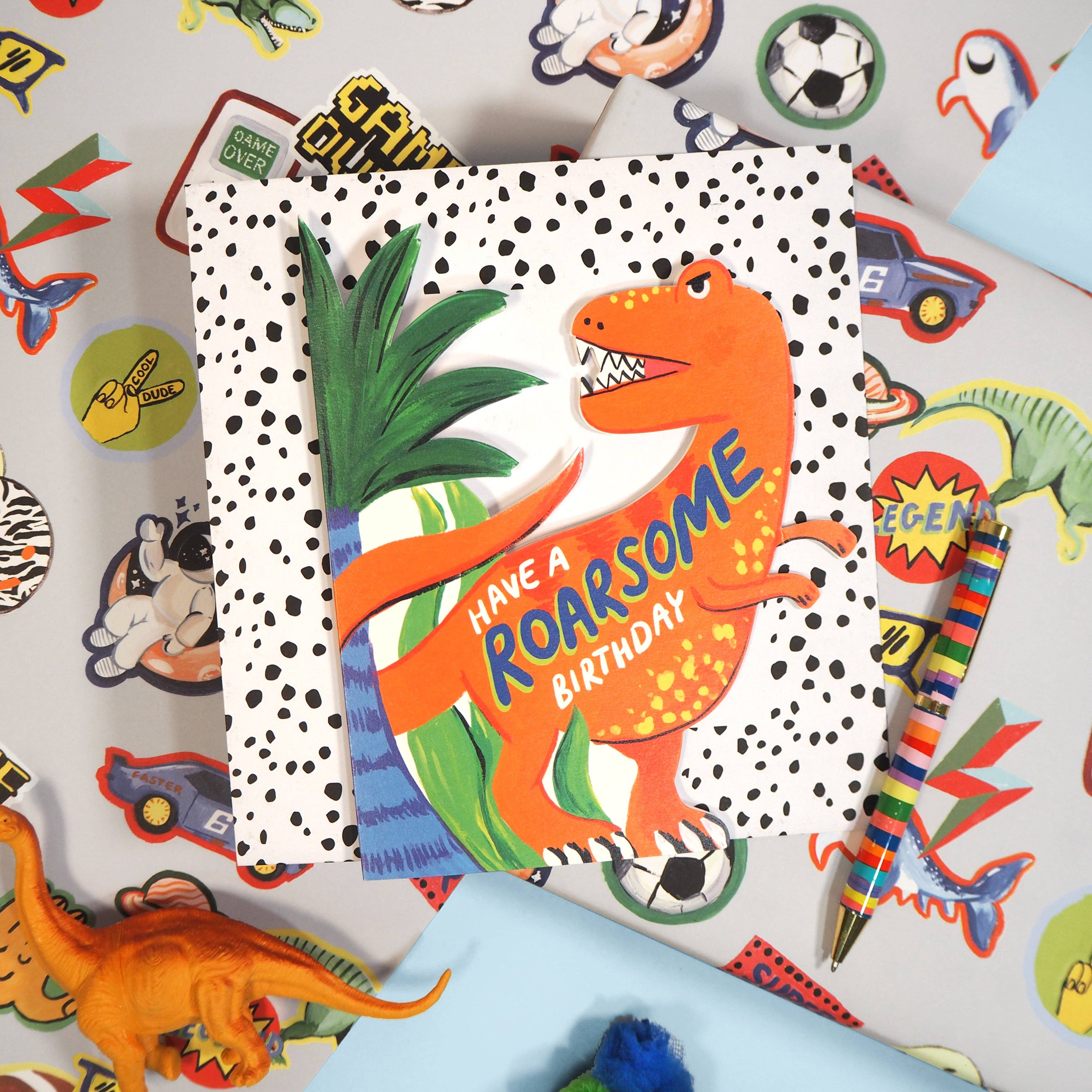 Dinosaur Shaped Card