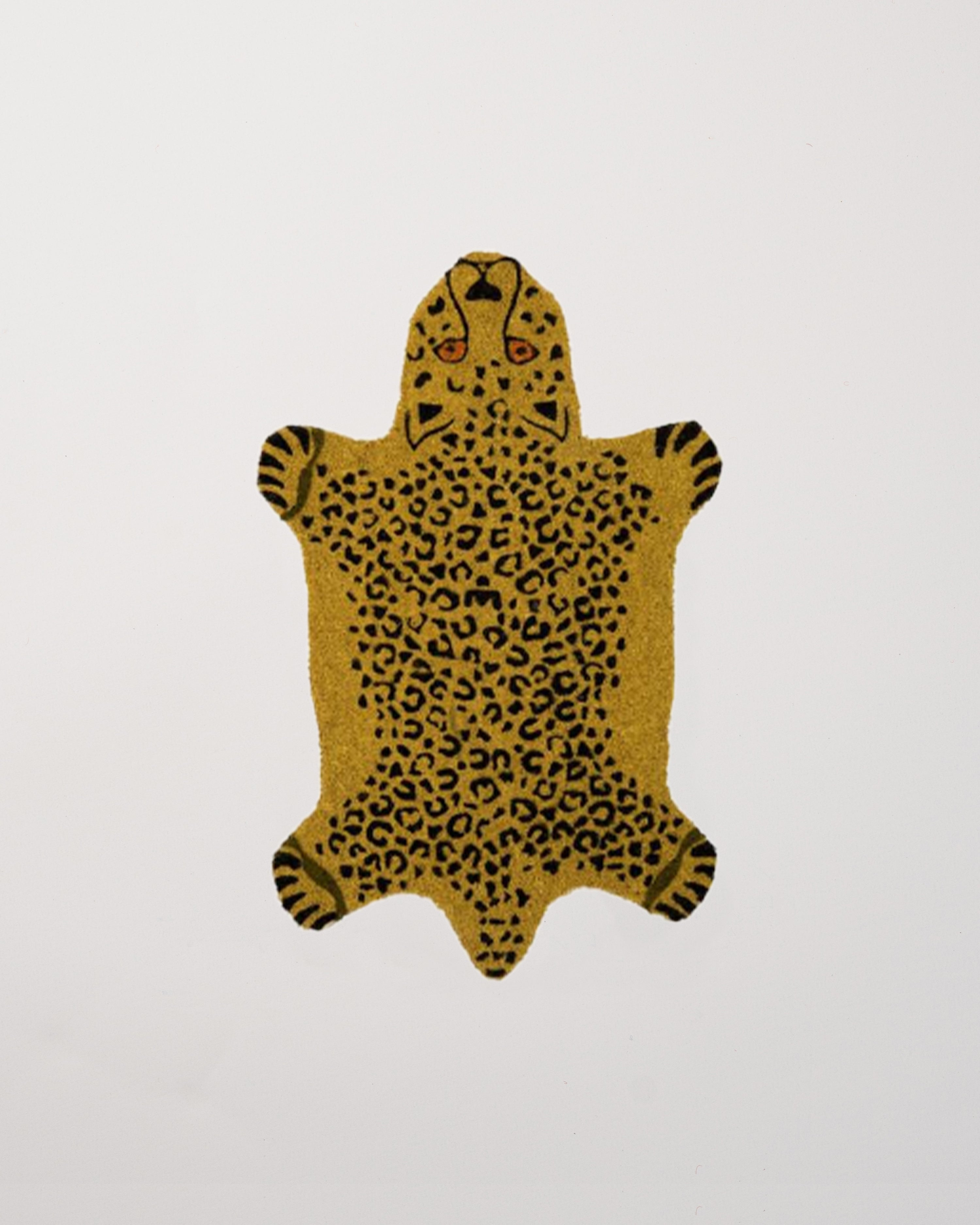 Doormat Yellow Leopard
