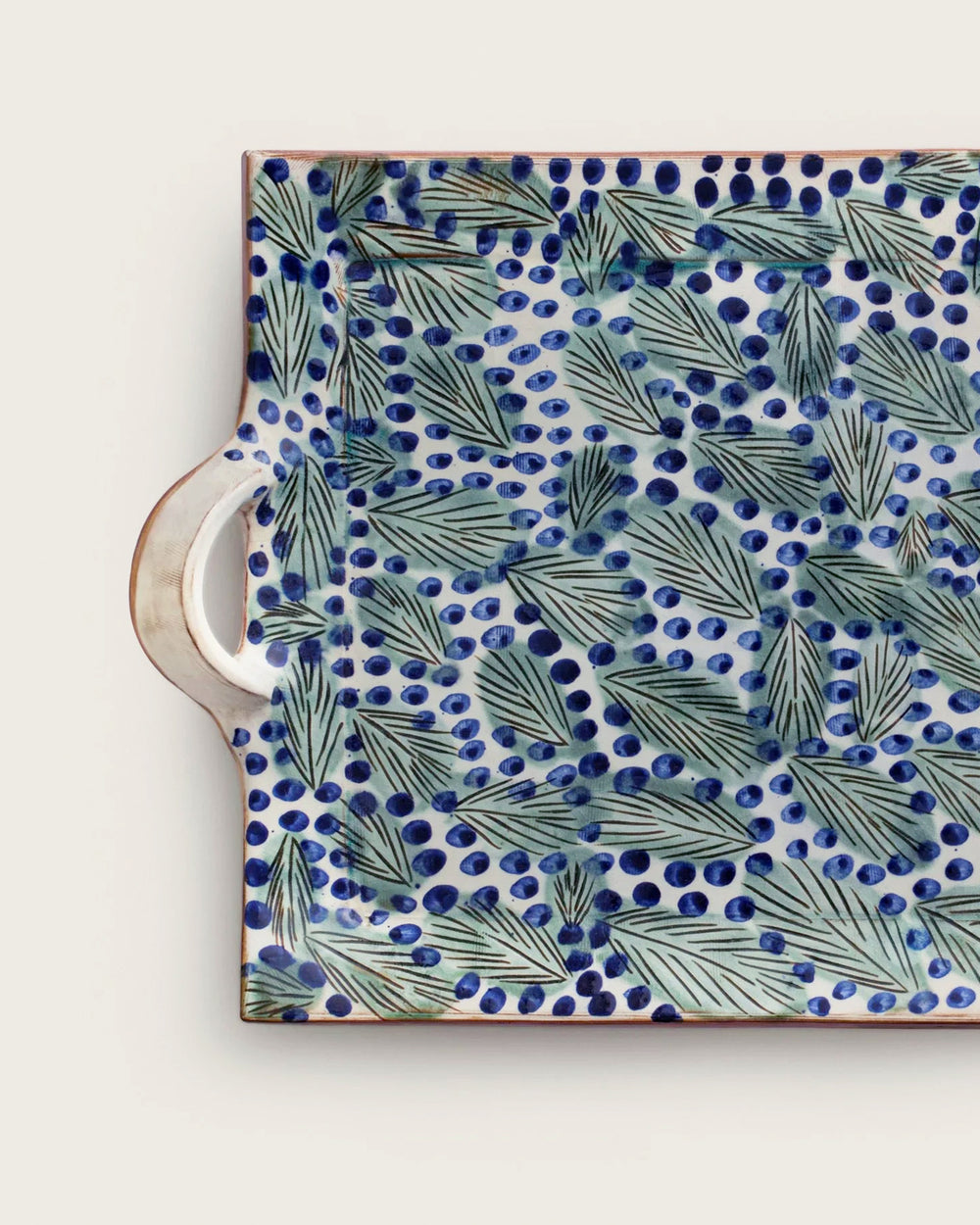 Dotty Leaves Tray