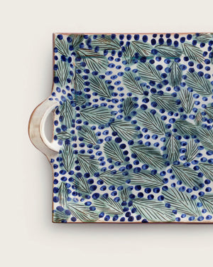 Dotty Leaves Tray