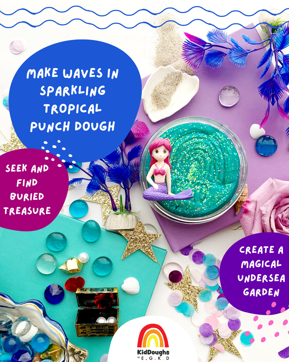 Mermaid KidDough Play Kit