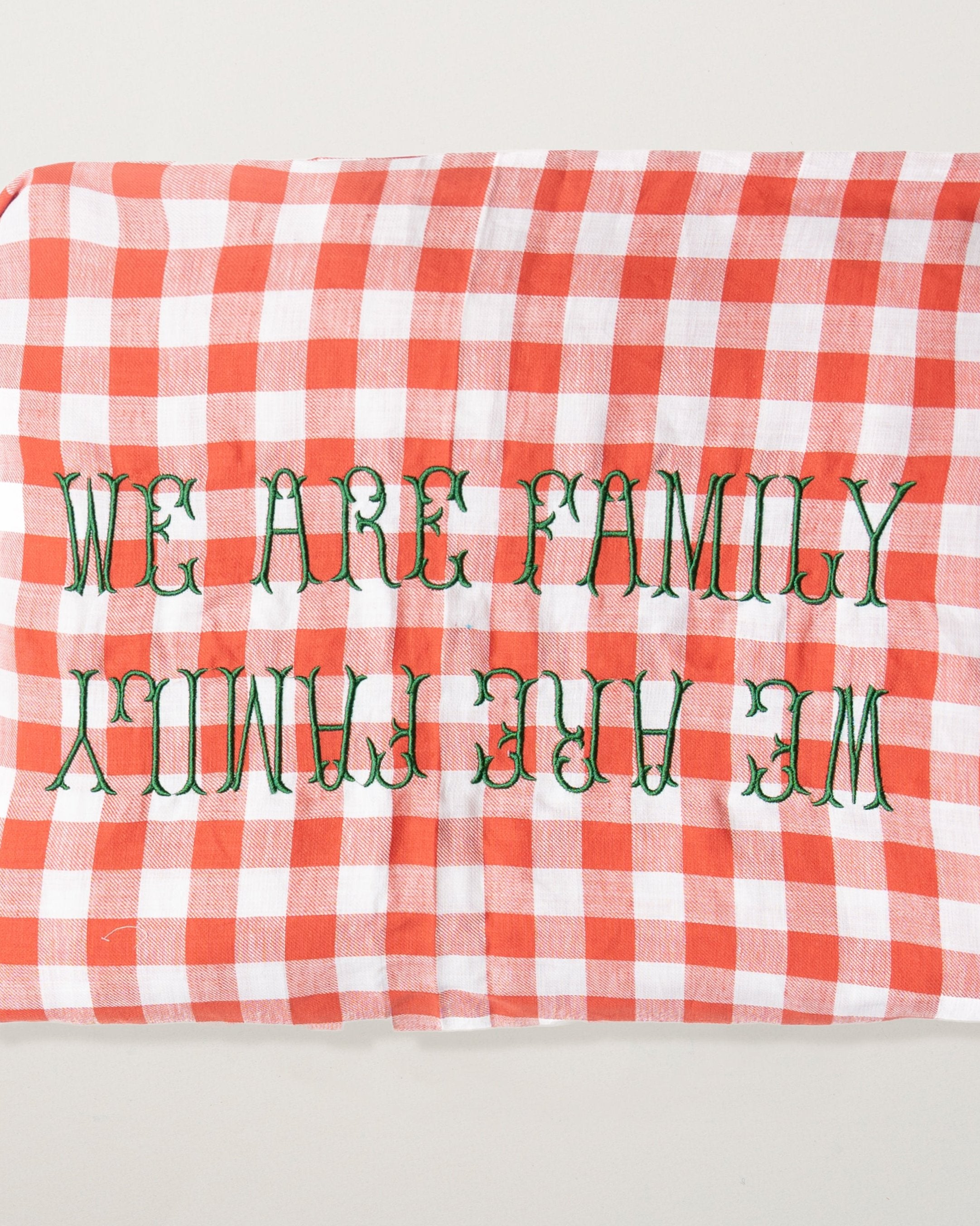 Embroidered Tablecloth/Family