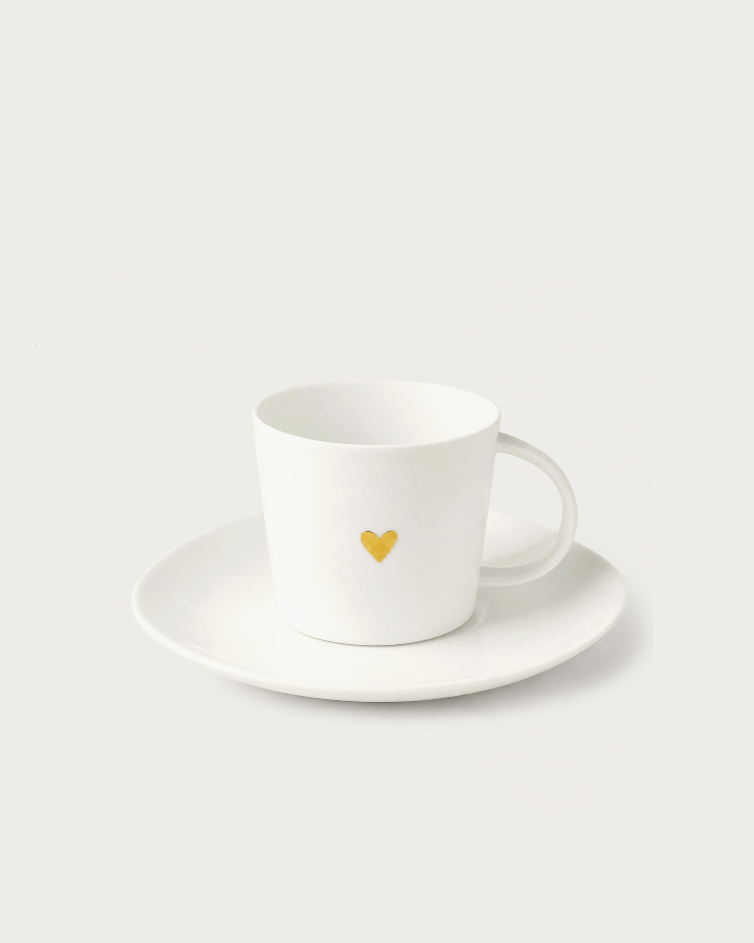 Espresso Cup Golden Heart