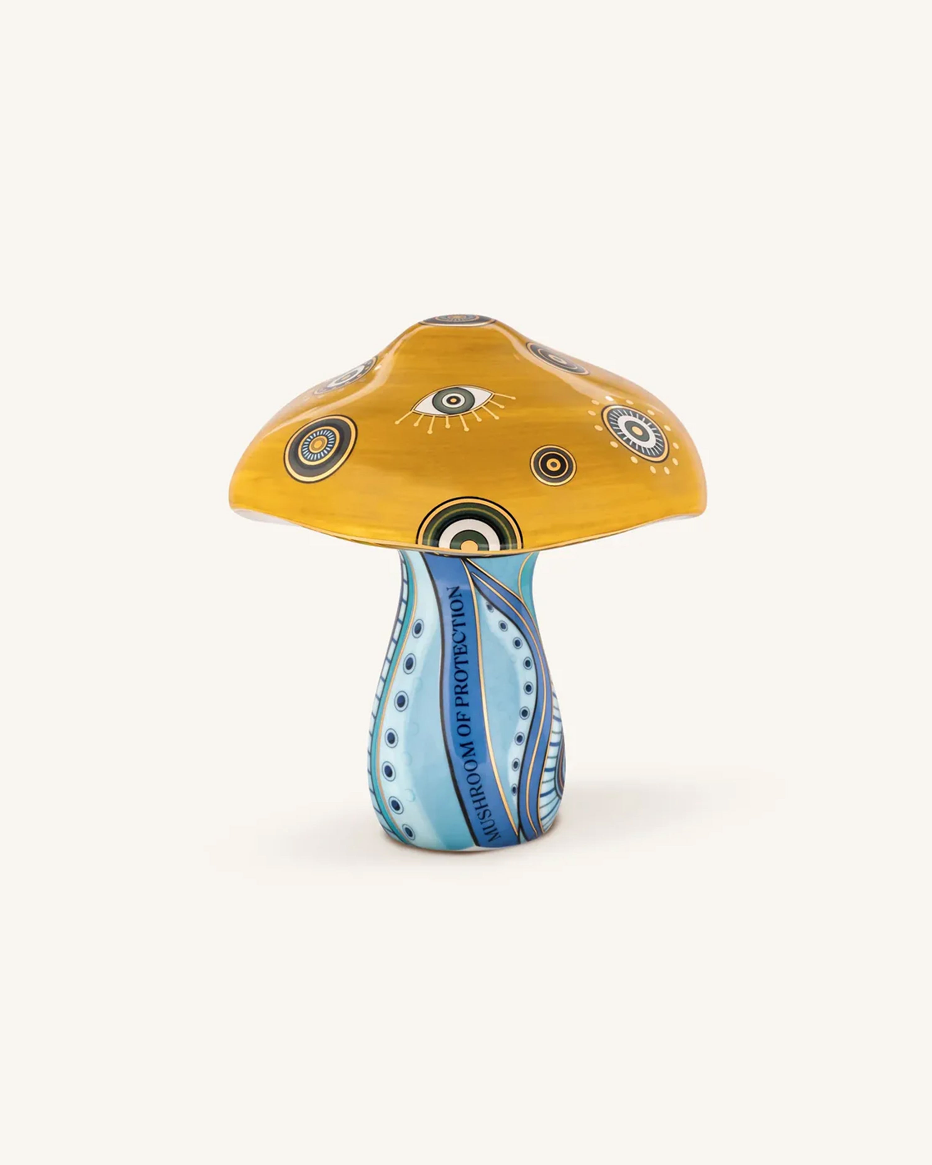 Ethereal Journey Evil Eye Mushroom Statue