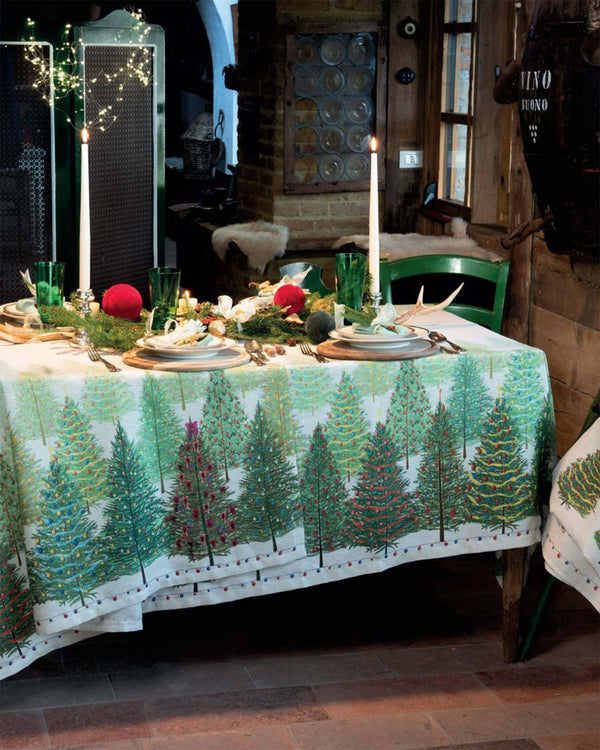 Fairy Trees Linen Tablecloth