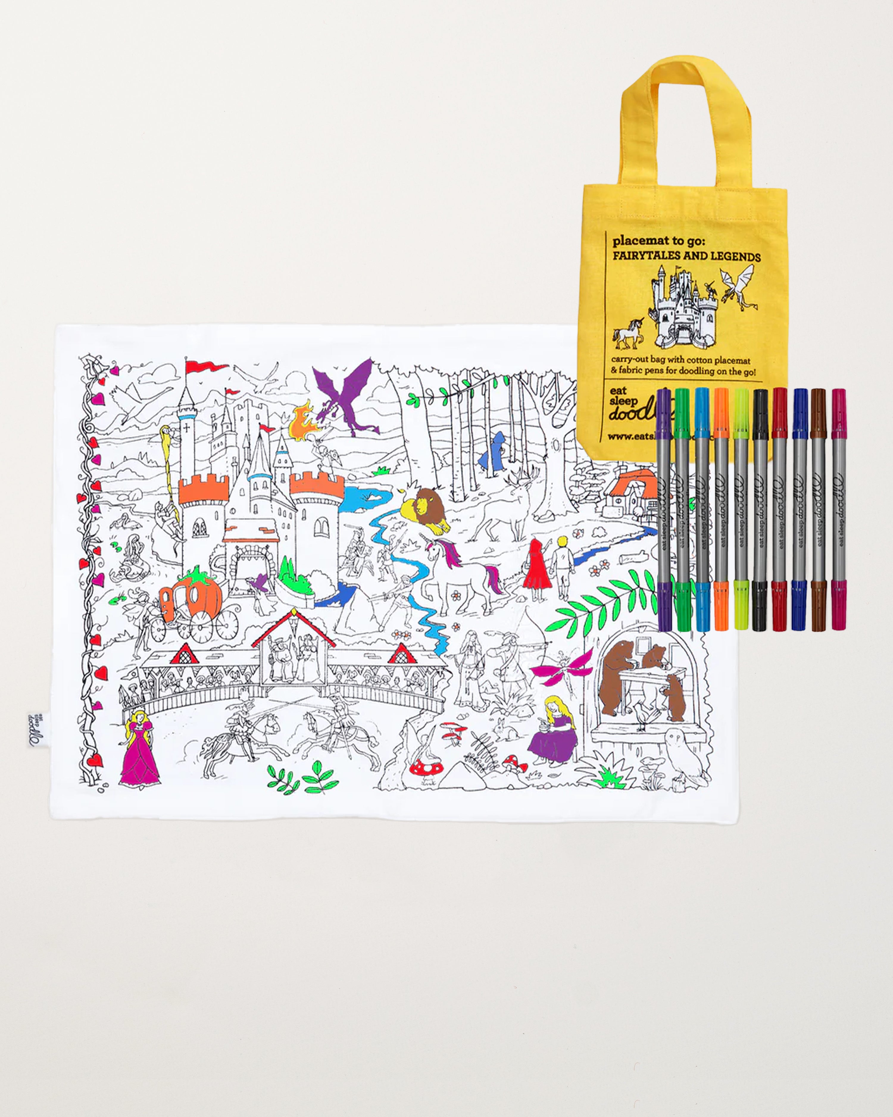 Colour in Placemat/Fairytales