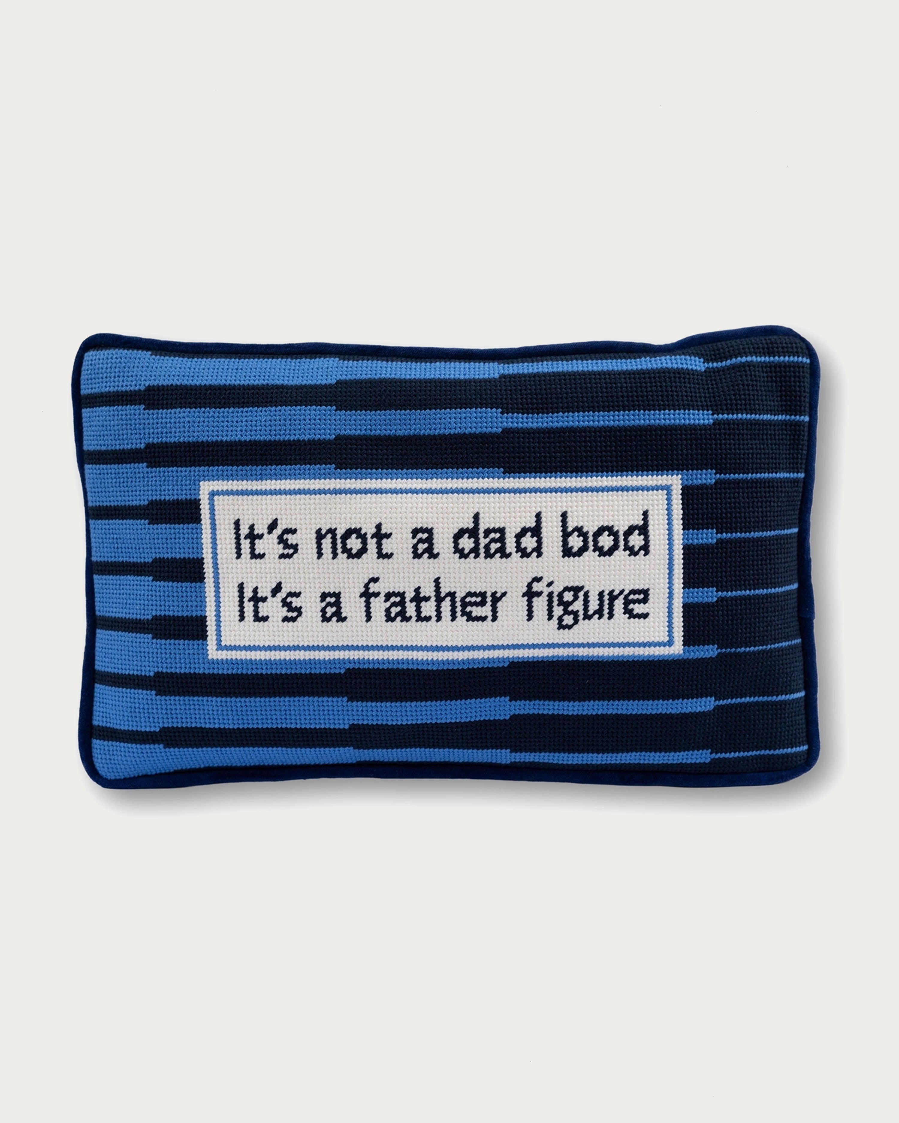 Father Figure Needlepoint Pillow