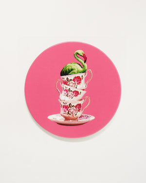 Flamingtea Set of 4 Ceramic Coasters