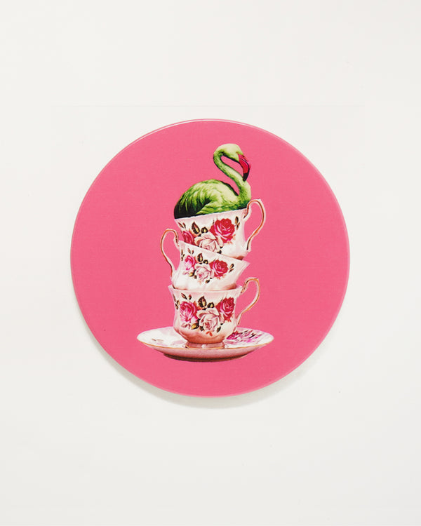 Flamingtea Set of 4 Ceramic Coasters