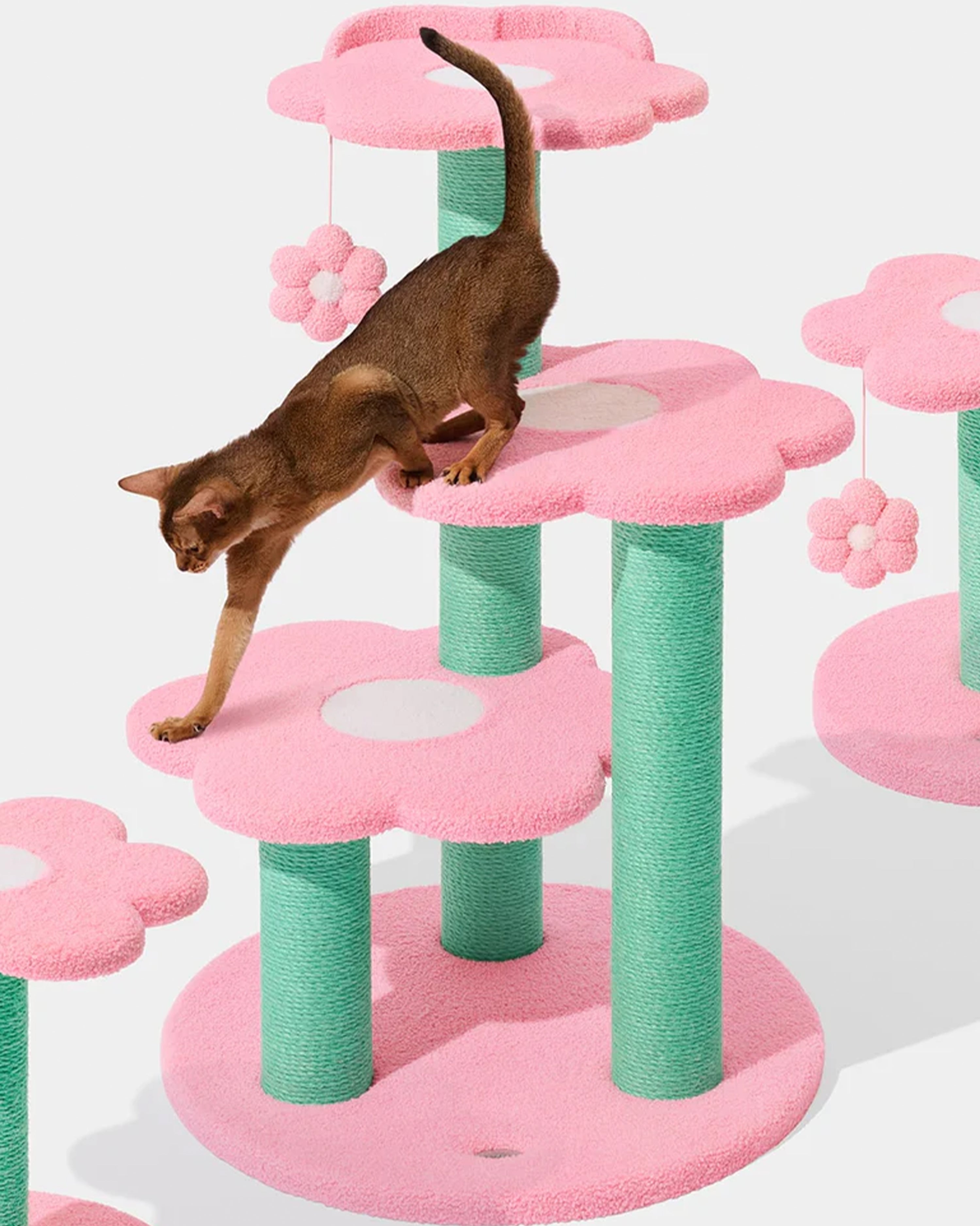 Flora Cat Climber Four Platforms