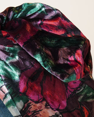 Floral Velvet Turban/M