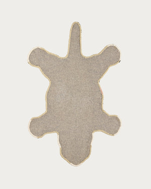 Floral White Tiger Rug Small