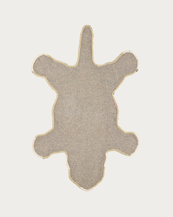 Floral White Tiger Rug Small