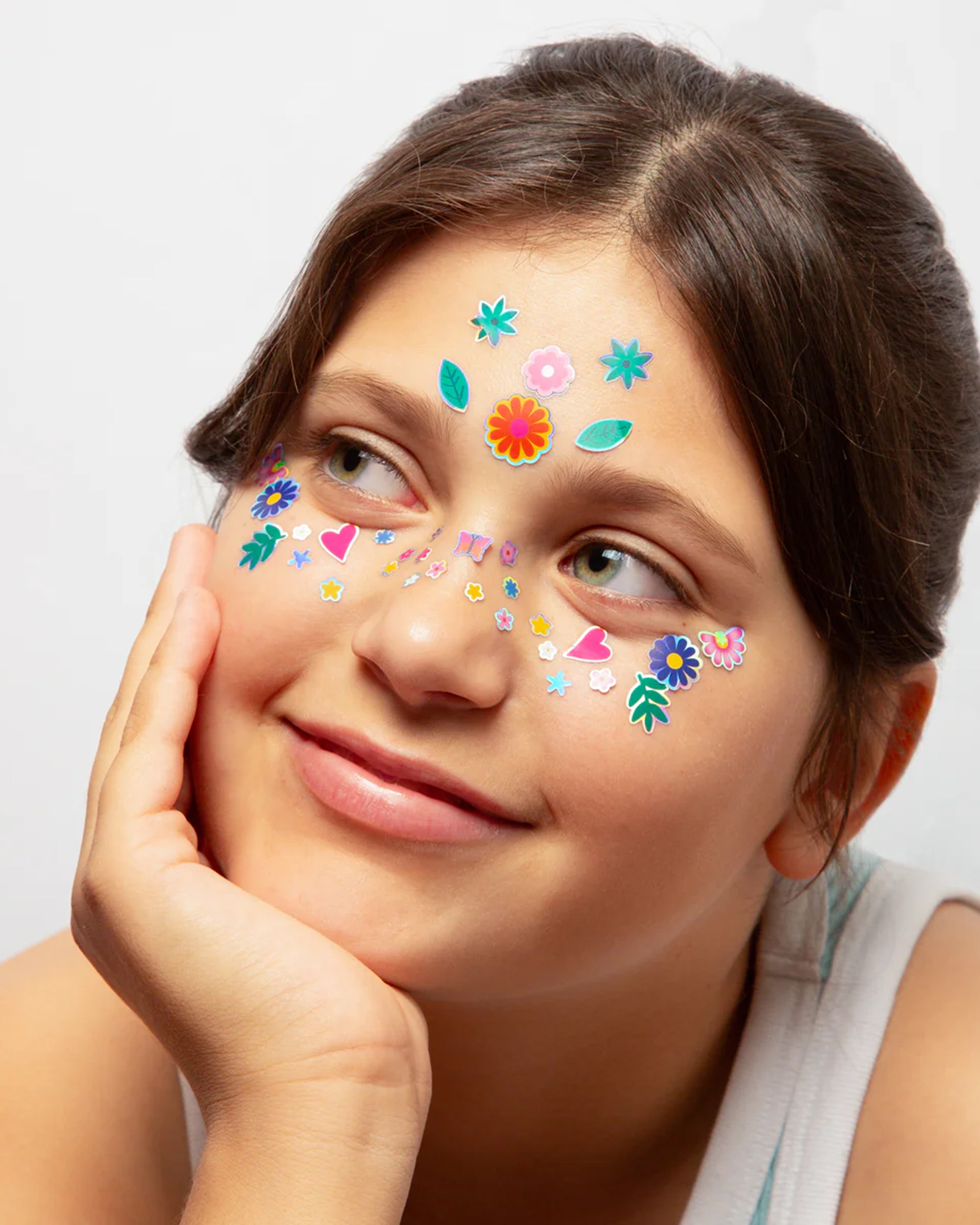 Flower Face Stickers