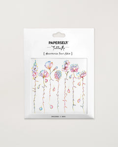 Flower Script Temporary Tattoos