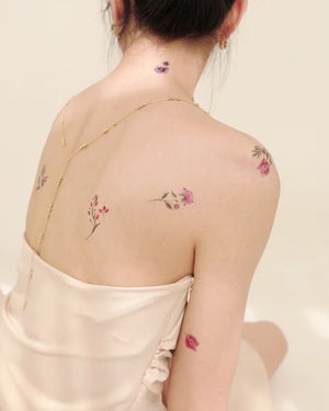 Flowers/Berries Temporary Tattoos