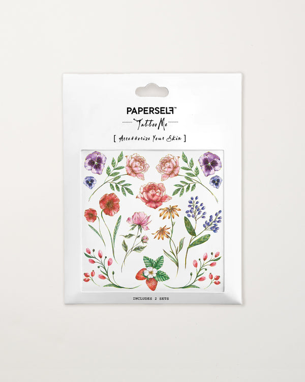 Flowers/Berries Temporary Tattoos