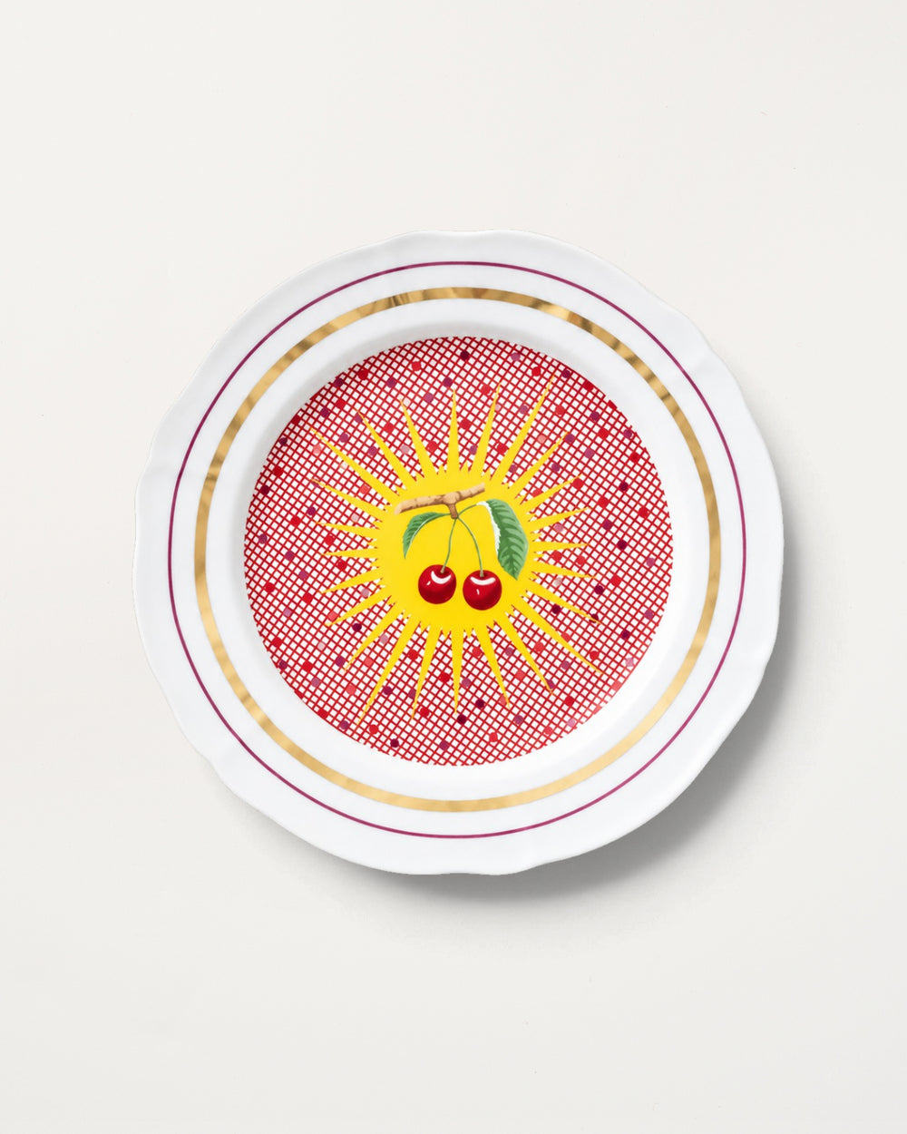Fruit Plate Cherries D20.5cm