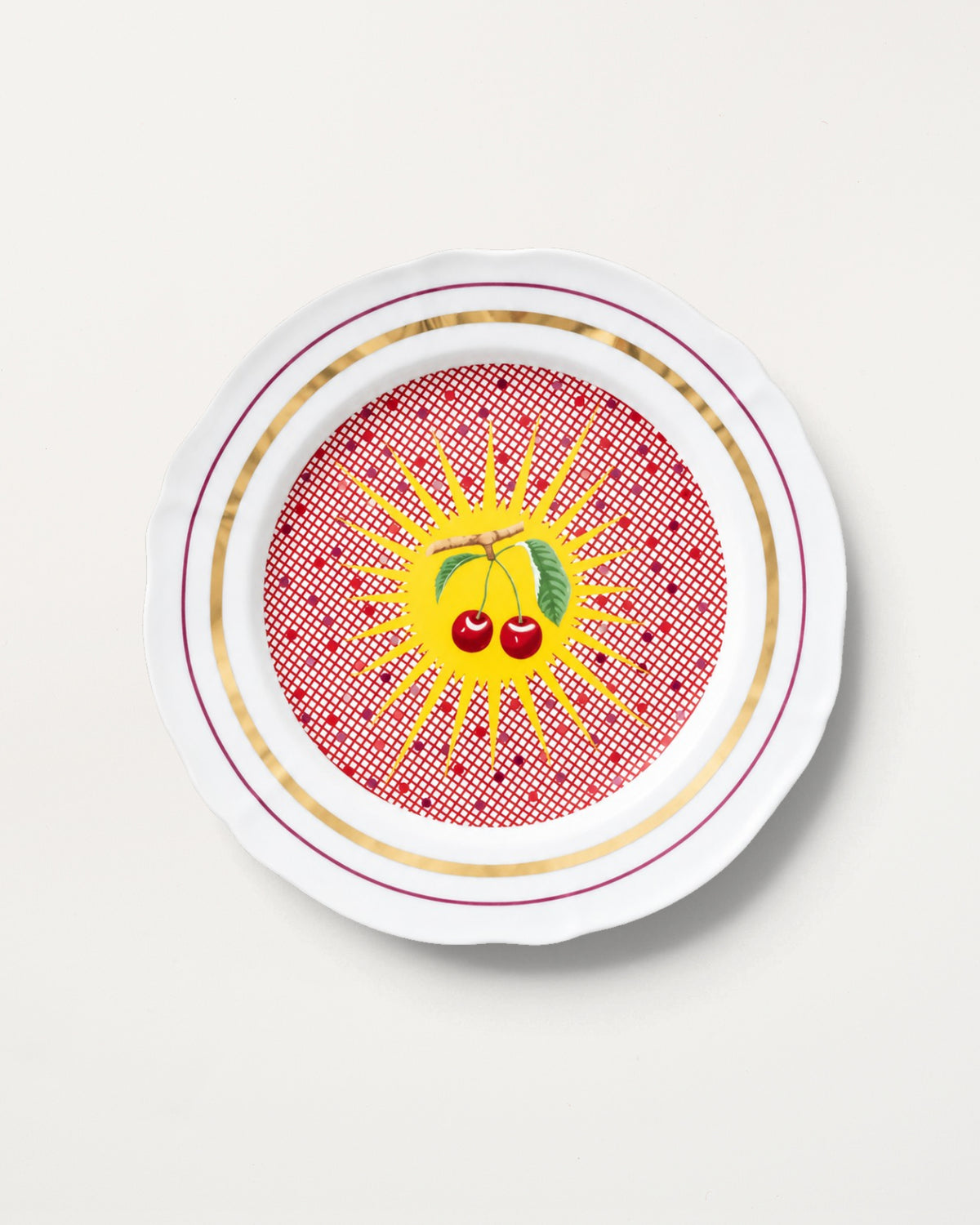 Fruit Plate Cherries D20.5cm