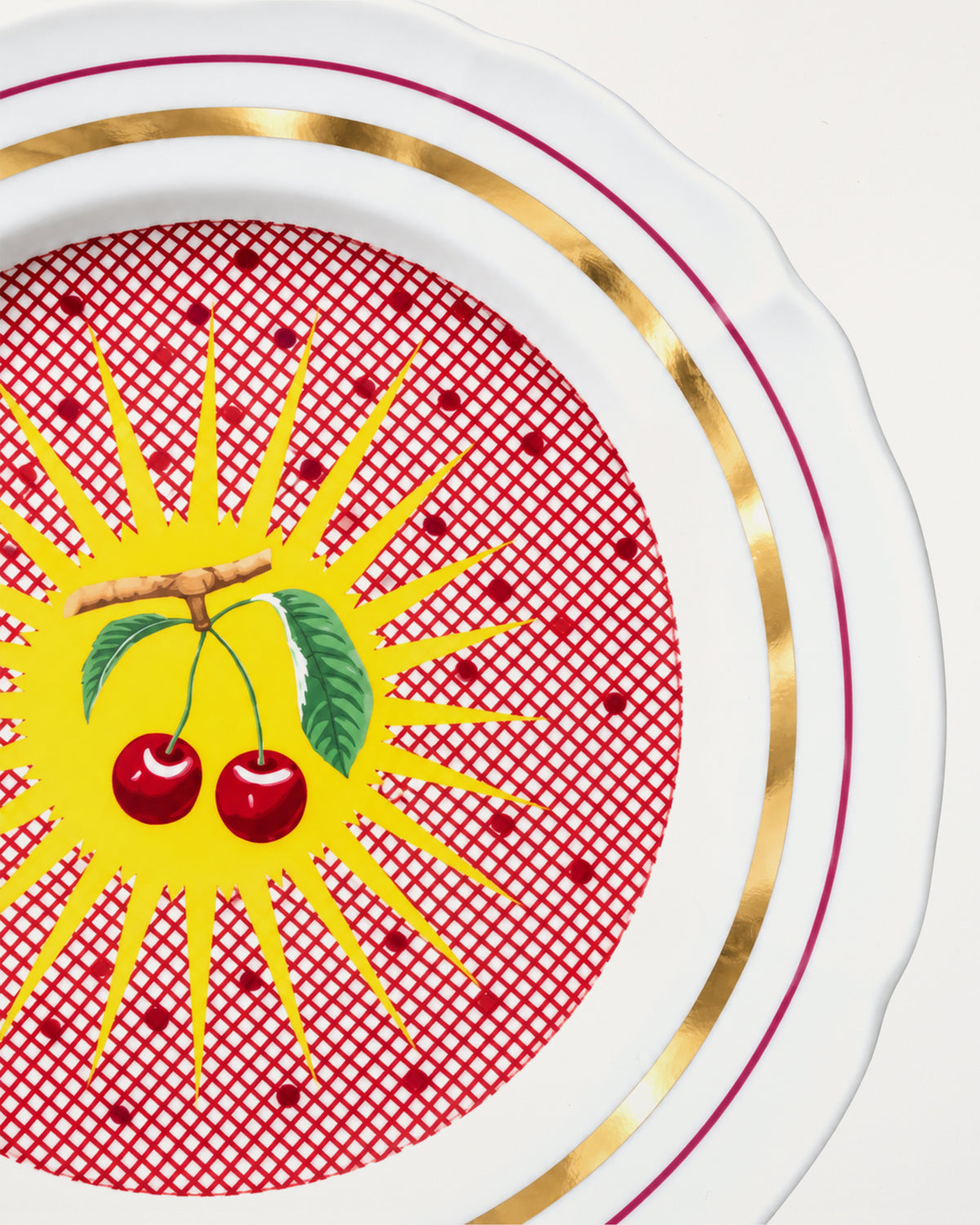 Fruit Plate Cherries D20.5cm